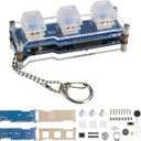 Keyboard Soldering Practice Kit, DIY Stress-Relief Keyboard Soldering Project Kit with Keychain & 3 Funny Sound Effects, Electronics Soldering Learning Kit for Adults & Teens