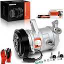 A-Premium A/C Compressor with Clutch Compatible with Dodge Nitro 3.7L 2007-2008, Jeep Liberty 3.7L 2006-2008, Sport Utility