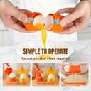 2026 New Egg Shell Opener (with Heart-Shaped Egg Mold), Egg Shell Separator for Raw Eggs, Gadgets Cracker Tool, Stainless Steel Eggshell Breaker Egg Cracker Tool (Yellow)
