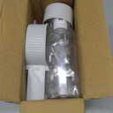 Yummy Sam Hanging Cage Automatic Small Pet Food Bowl Water Bottle Dispenser, Detachable Auto Gravity 1.2L Self-Feeding Feeder and 0.52L Waterer Set Kennel Feeding Station for Puppy Cats Rabbit (Grey)