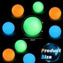 Vinsot Glow in The Dark Lacrosse Ball for Indoor Outdoor Games Night Practice Training & Practice Equipment Bulk Lacrosse Ball