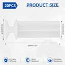 20Pack Curtain Track Glider Replacement for Volvo Truck Curtains 20984270 Curtain Track Slider Compatible with Volvo VNL Curtains Carriers Slide and Roller Truck Accessories Replacement for Semi Truck