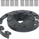 findmall 40FT Lawn Separation Strip, Garden Construction Separation Strips, for Yard Pathway Grass Flower Bed, with 50pcs Anchoring Spikes