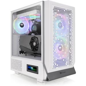 Thermaltake Ceres 300 TG ARGB Snow E-ATX Motherboard Air Flow Oriented Middle Tower PC Case CA-1Y2-00M6WN-00 CS8725