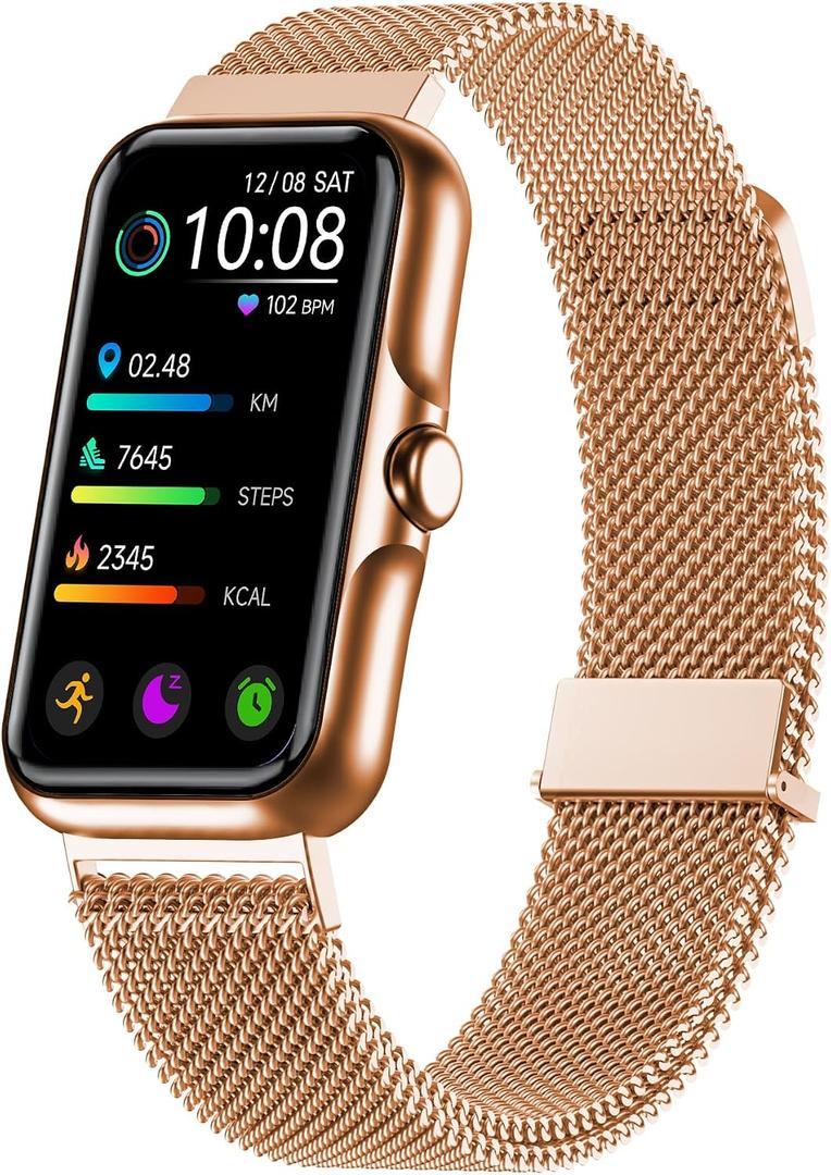Health Fitness Tracker, Smart Watch with 24/7 Heart Rate and Blood Oxy-gen Monitor, Sleep Tracker with IP68 Waterproof, Activity Tracker Pedometer Step Counter for Women Men