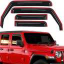 Window Rain Guards Fit for Jeep Wrangler JL/Jeep Gladiator 2018-2025