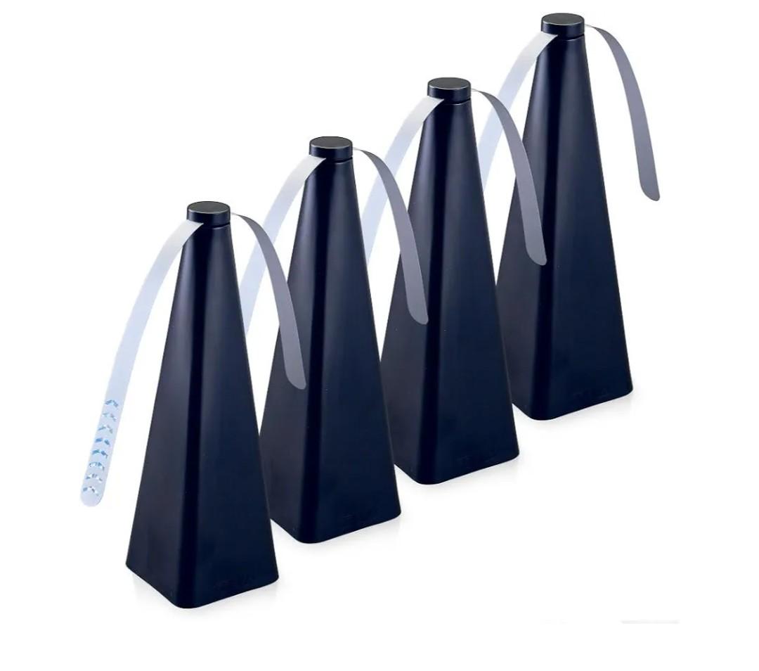 Treva Bug Fan Fly Deterrent with Holographic Blades to Clear Bugs, Mosquitoes, and Flies, Battery Powered Fly Fan