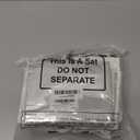 Aliceset 24 Pack Mini Sliver Foil Christmas Gift Bags with Handles Extra Small Luxury Christmas Gift Bags with Tag Tissue Paper Silver Assorted Styles 4.5x4x2.75'' for Holiday Presents Giving Retail