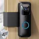Blink Doorbell Mount, NANW Full-Metal Anti-Theft Doorbell Camera Mount, No-Drill and Not Block Motion Sensor Bracket, Blink Aluminum Alloy Video Doorbell Holder for Home/Apartment/Dorm,Black