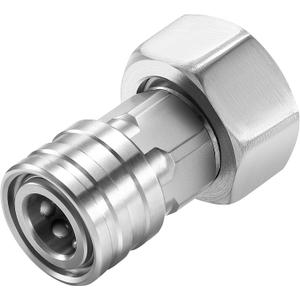 RIDGE WASHER Garden Hose to Pressure Washer Adapter, 3/ 4” GHT to 1/ 4” Stainless Steel Quick Connect, Convert Water Hoses to Power Washer Connector