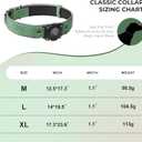 Premium Leather AirTag Dog Collar, 100% Waterproof & Reflective Dog Collar with AirTag Holder – Compatible with Apple Air Tag | Durable, Comfortable Padded GPS Dog Collars（Green-XL）