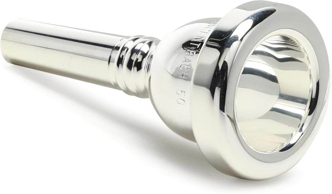 Bach Small Shank Trombone, Baritone and Euphonium Mouthpiece, 5G (5G, Deep Cup Depth, 25.50mm Cup Dia., Silver Plated)