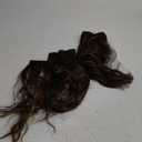 REECHO Clip-in Hair Extensions, 4PCS 14" Wavy Hairpieces - Invisible Lace Weft, Natural Soft Hair - Dark Brown with Highlights