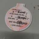 Wenqik 100 Pcs Light Pink Inspirational Mini Compact Mirrors for Purse Women Small Gifts Bulk, Round Makeup Folding Hand Mirrors, Client Guest Gift, Women History Month Party Favor for Bridal Wedding