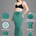 TRENDMALLS Spandex Saree Shapewear Petticoat for Women, Cotton Blended, Skirts for Women, Shape wear Dress (Green, S)