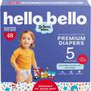 Hello Bello Dr. Seuss Babies Premium Diapers, Size 5, 48 Count: Softness & Protection for Sensitive Skin