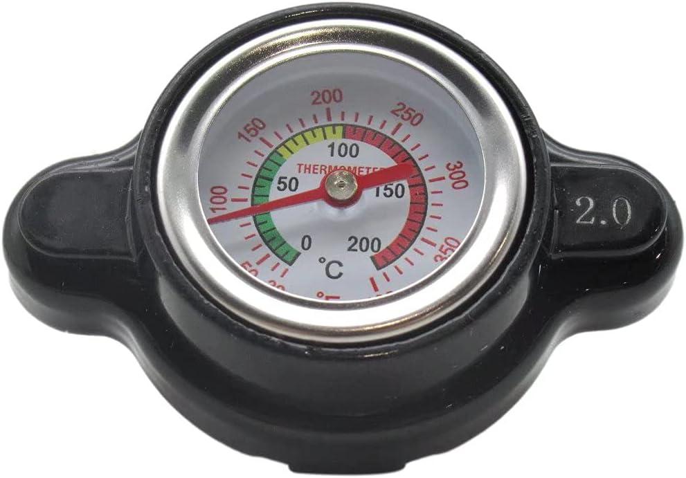 2 x New 2.0 High Pressure Radiator Cap Temperature Gauge Fits for HUSQVARNA CR 125 1998-2002, 2004, 2006-2013,Aftermarket Replacement