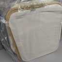 Laundry Hamper with Wheels,20 Gal (75L) Laundry Basket with lid Rolling Clothes Hamper Foldable Dirty Clothes Basket on wheels with Bamboo Frame and Bag for Bedroom, Dorm, Laundry Room-Off White