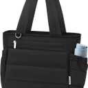 Lunch Box Tote Bag - Versatile Soft Insulated Lunchbox for Women - Lightweight Stylish Simple Lunch Pail Reusable Xlarge Cooler Bag for Adults Work Office Camping Picnic Travel Outdoor Trips Black 15L