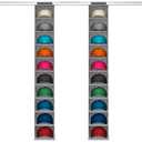 Lifewit 10 Compartments Hat Organizer for Baseball Caps, 1 Packs Hat Racks Hanging Storage organizer, Non-Woven Fabric Display Shelf Holds Up to 40 Hats, Cap Holder Hanger for Closet, Bedroom, Grey