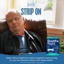 Breathe Right Nasal Strips, Extra Strength Clear Nose Strips, Drug-Free Nasal Congestion Relief for Better Breathing, Help Relieve Snoring, Caused by Colds & Allergies, Deviated Septum, 44ct