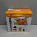 Turelar Immersion Blender Handheld Corded Hand Blenders Set 1100W, Trigger Variable Speed 5 in 1 Stick Emulsifier with Chopper, Whisk and Frother for Soup, Baby Food and Smoothies,Black