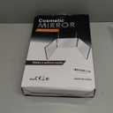 HIEEY 3 Way Mirror for Hair Cutting,360 Trifold Mirror with Height Adjustable Telescoping Hooks,and 5X Magnification,for Makeup, Hair Styling (Black)