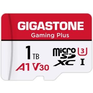 for Switch 1 Only GIGASTONE 1TB Gaming Plus Series Memory Card Speed Up to 150/120MB/s for Nintendo-Switch 1, Steam Deck, 4K Video A1 V30 U3 MicroSDXC with SD Adapter
