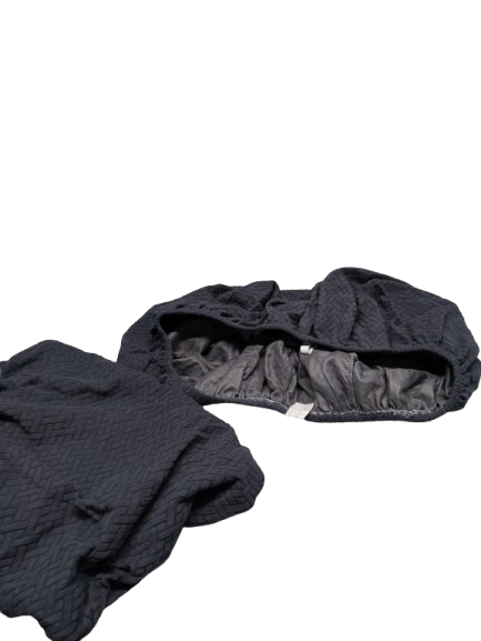 Couch Cushion Cover 3pcs Gray Patterned