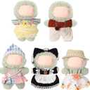 Simgoing 5 Sets 17cm Doll Clothes Outfits Dolls Costume Accessories Princess Dress Adorable Christmas Dress up Clothes Accessories