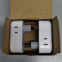 TESSAN Brazil Plug Adapter 2 Pack, 7 in 1 US to Brazil Power Adapter with 3 USB Ports (1 USB-C Port) 4 American Outlets, Type N Travel Adaptor for USA to Brazilian