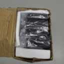 Homjoy 6 Pack Metal Christmas Stocking Holders for Mantle Heavy Duty Stocking Hangers Stocking Hook Christmas Ornaments for Counter Tables Window Fireplace Mantle Decoration (Black)