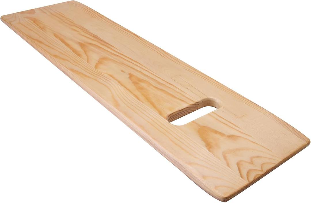 Transfer Board and Slide Board with Handles,Made of Heavy-Duty Wood, Mobility Aid for Senior,Handicap,Holds up to 500 Pounds,24x8x0.75"