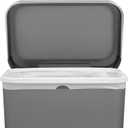 simplehuman 45 Liter / 12 Gallon Rectangular Kitchen Step Trash Can with Soft-Close Lid, Grey Plastic