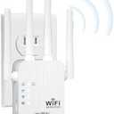 WiFi Extender,WiFi Extender Signal Booster for for Home & Outdoor,Device Servers Covers Up to 6000 Sq. ft and 35 Devices,Internet Booster