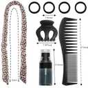 Heatless Curling Rod Headband,Overnight Hair Curler Headband, Long Soft Hair Curler No Heat Curling Headband Ribbon Curl Wrap for Long Hair Rollers,Hair Curling Rods