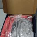 Hook On Chair, VEEYOO Clip On High Chair Folding Fast Table Chair with Storage Bag, Portable Baby Feeding Seat Attach to Table for Home and Travel Red