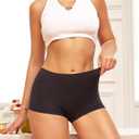 Womens Boyshorts Underwear Seamless Boxer Briefs Full Coverage Soft Stretch Boxer Shorts For Women 4 Pack