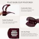8 Pack Flat Hair Clips for Women, Matte Flat Claw Clips for Thick & Thin Hair No-Slip Strong Hold Hair Barrettes, French Duckbill Styling Accessories for Women