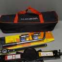 Car Jack Kit, Scissor Jack for Car 2 Ton (4409 lbs), Tire Jack Changing Kit with Lug Wrench for Sedan SUV