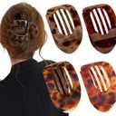 4-Pack Duckbill Hair Clips for Women,Flat Claw Design,Solid Color,Casual Elegant for Thick or Thin Hair,Suitable for All Hair Lengths
