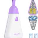 Travel Pill Organizer, 7 Compartments Portable Pill Box with Moisture-Proof Desiccant & Portable Handle, Small Pill Case for Daily Vitamins, Medicine