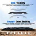Off-Road Recovery Traction Boards, 2PCS Heavy-Duty Tracks for Sand, Mud, Snow & Ice, Tire Traction Mats for 4WD Truck, Jeep, SUV, RV-Black