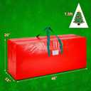 2 x KRYSTY Christmas Tree Storage Bag - Fits Up to 7.5 Foot Xmas Holiday Tree, Zippered Bag, Carry Handles, Durable Waterproof Material, Protects Against Dust and Moisture, Red