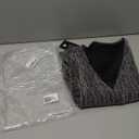 YYA Women's Sparkly Tops for Women Ruffle Sparkly Shiny Turtle Neck Shirts Long Sleeve Slim Fitted Tops, XL