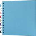 potricher 7 x 7 Inch DIY Scrapbook Album 40 Pages Hardcover Kraft Paper Scrap Book Photo Albums Memory Book for Wedding and Anniversary Family (Blue, 7 Inch)