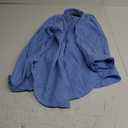 Manwan walk Men's Oxford Shirt Well-Fitted Soft Lightweight Long Sleeve Button Down Shirts (Medium, Sky Blue)