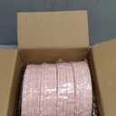 LIYH 100 Pcs Pink Gold Dessert Plates - 100 Pcs Gold Plastic Forks,Cake Plates Disposable with Forks, Appetizer Plates, Bridal Shower Party Plates for Birthday Wedding Party