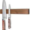 Yuoyar Wooden Magnetic Knife Holder - 12" Magnetic Knife Strips for Wall - knife storage kitchen accessories