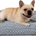 Dog Bed Medium Size Dog Deluxe Plush, Washable Medium Dog Beds, Indestructible Dog Crate Pad, Anti-Slip Soft Pet Bed, Comfy Kennel Pad for Large, Jumbo, Small, Medium Dogs Extra, 29"x 21"-L, Dark Gray